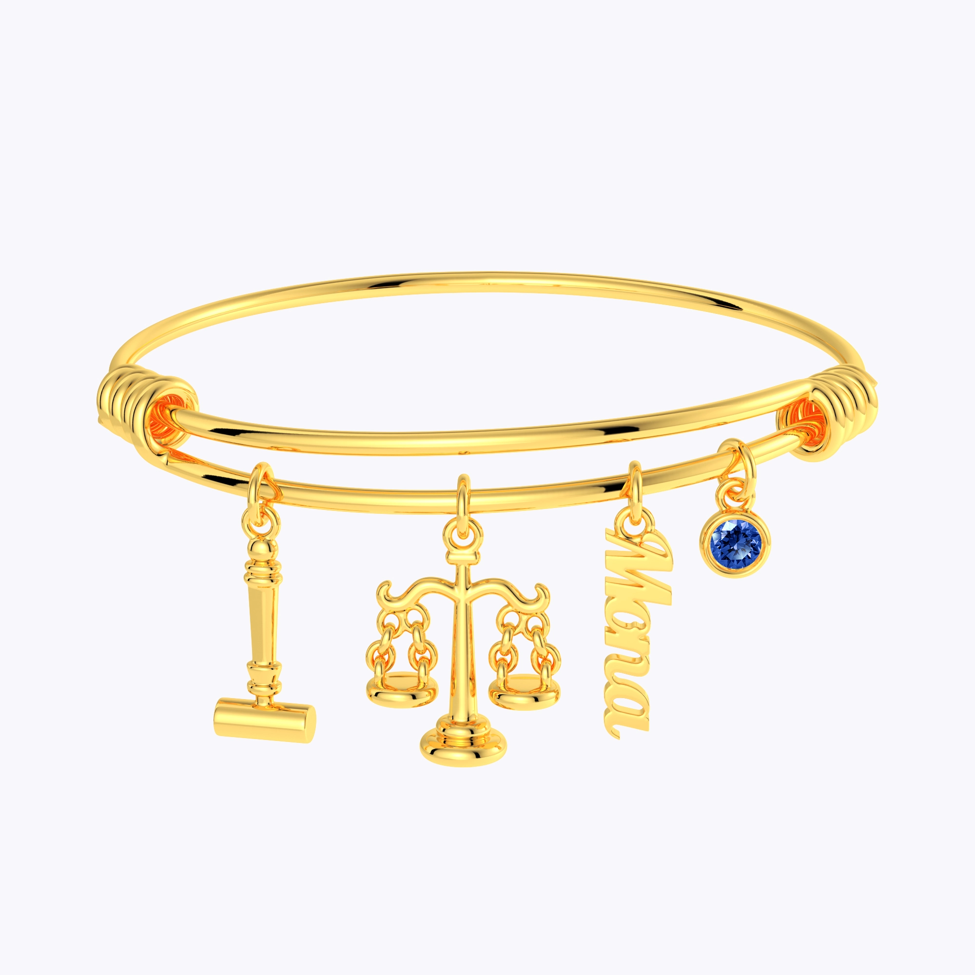 Custom Legal Charm Bracelet for Lawyers