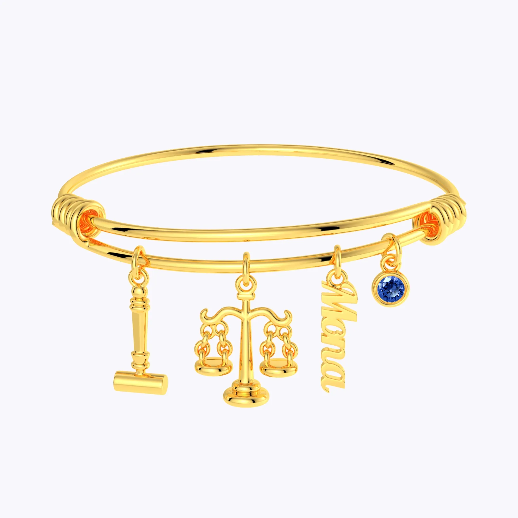 Custom Legal Charm Bracelet for Lawyers