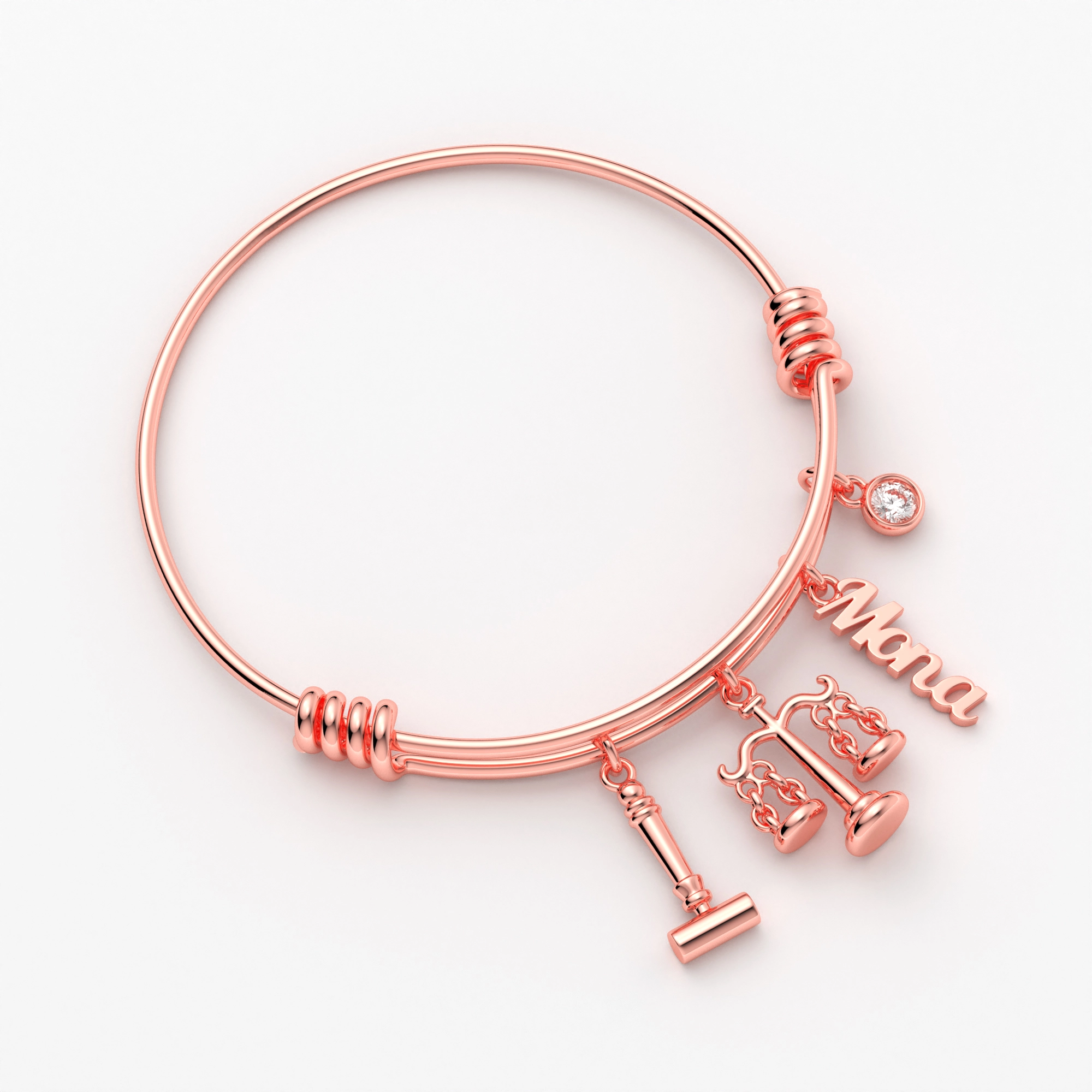 Custom Legal Charm Bracelet for Lawyers