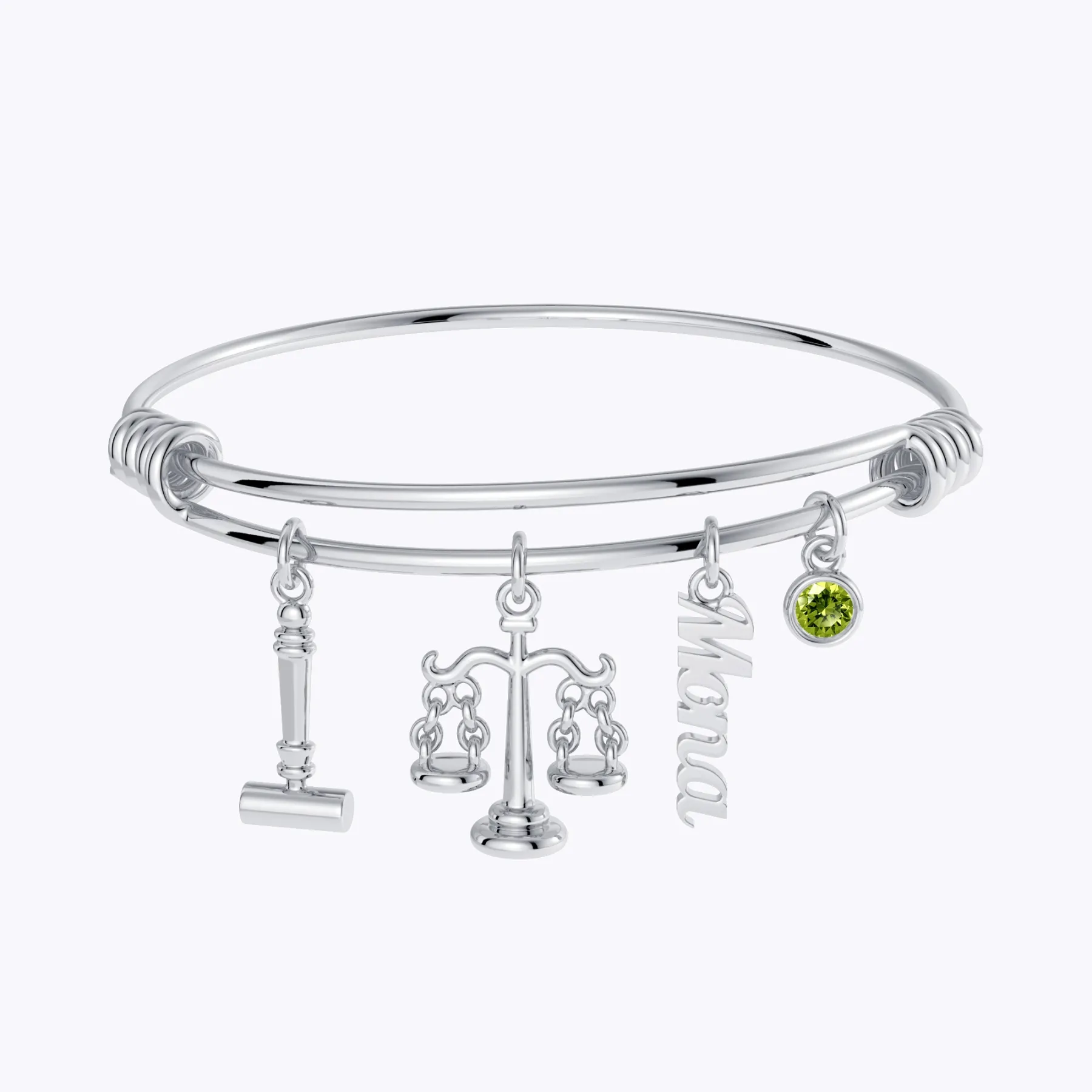 Custom Legal Charm Bracelet for Lawyers