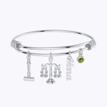 Custom Legal Charm Bracelet for Lawyers