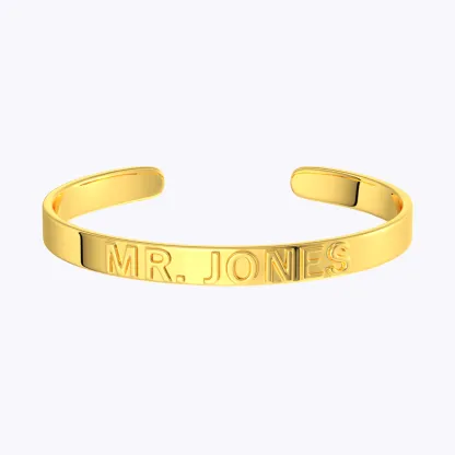 Custom Teacher Name Open Bangle