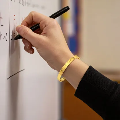 Custom Teacher Name Open Bangle
