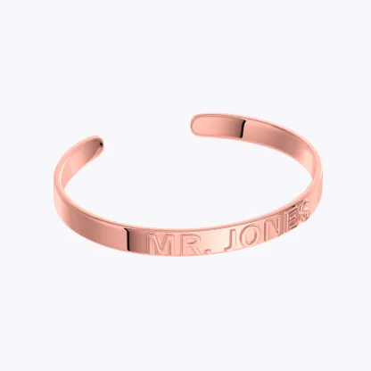 Custom Teacher Name Open Bangle
