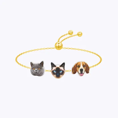 Custom Pet Face Photo Bracelet