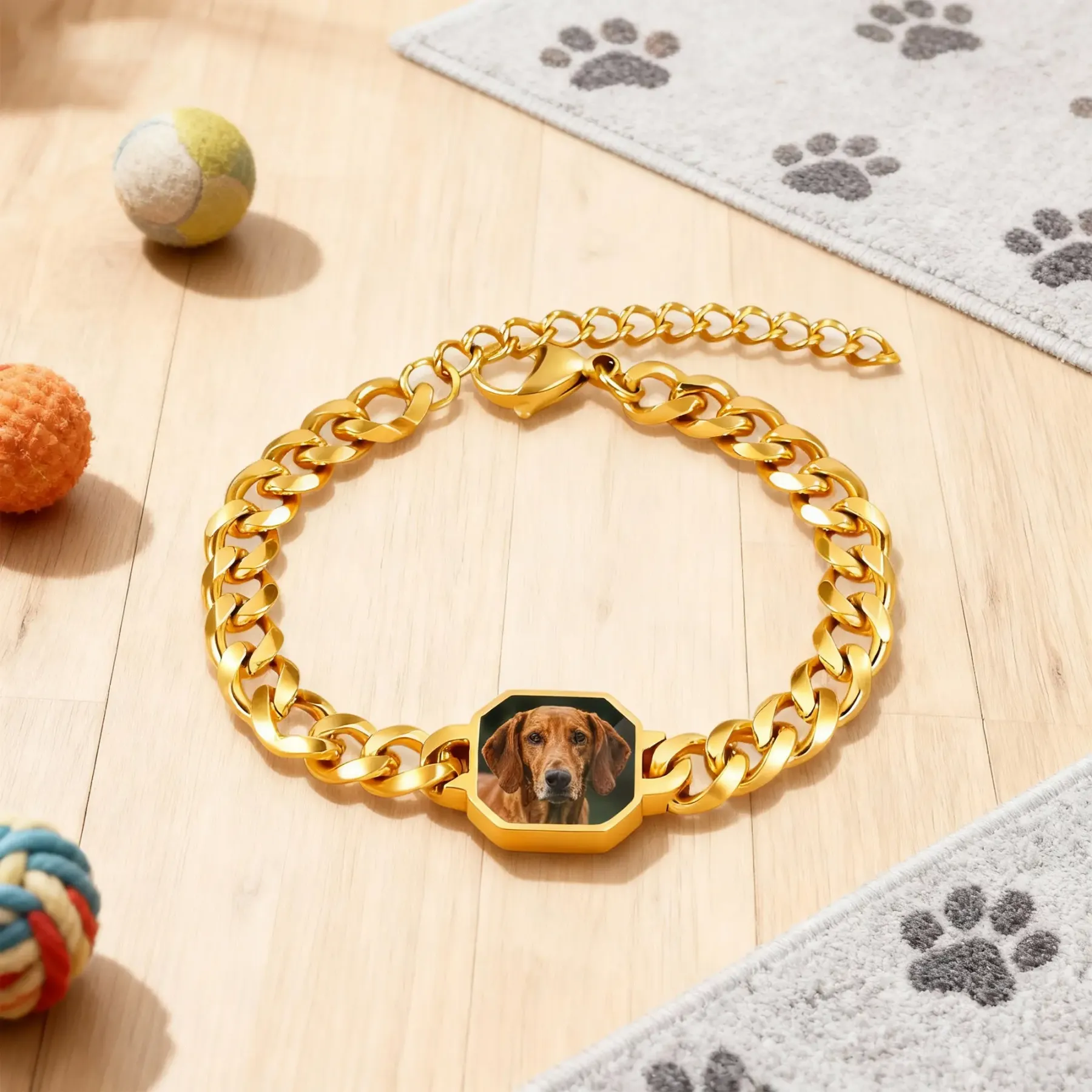 Custom Octagonal Hidden Photo Heat Activated Bracelet