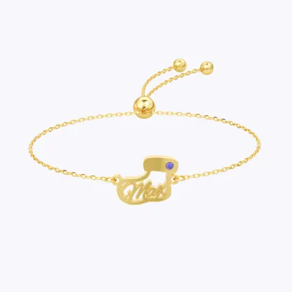 Custom 1-5 Name Christmas Stocking Adjustable Bracelet