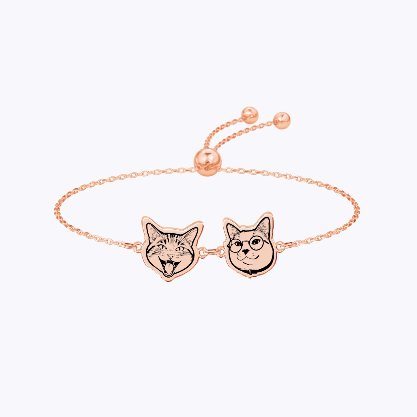 Custom 1-5 Dog Cat Pet Photo Bracelet