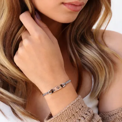 Custom Eye Photo Bracelets For Couple