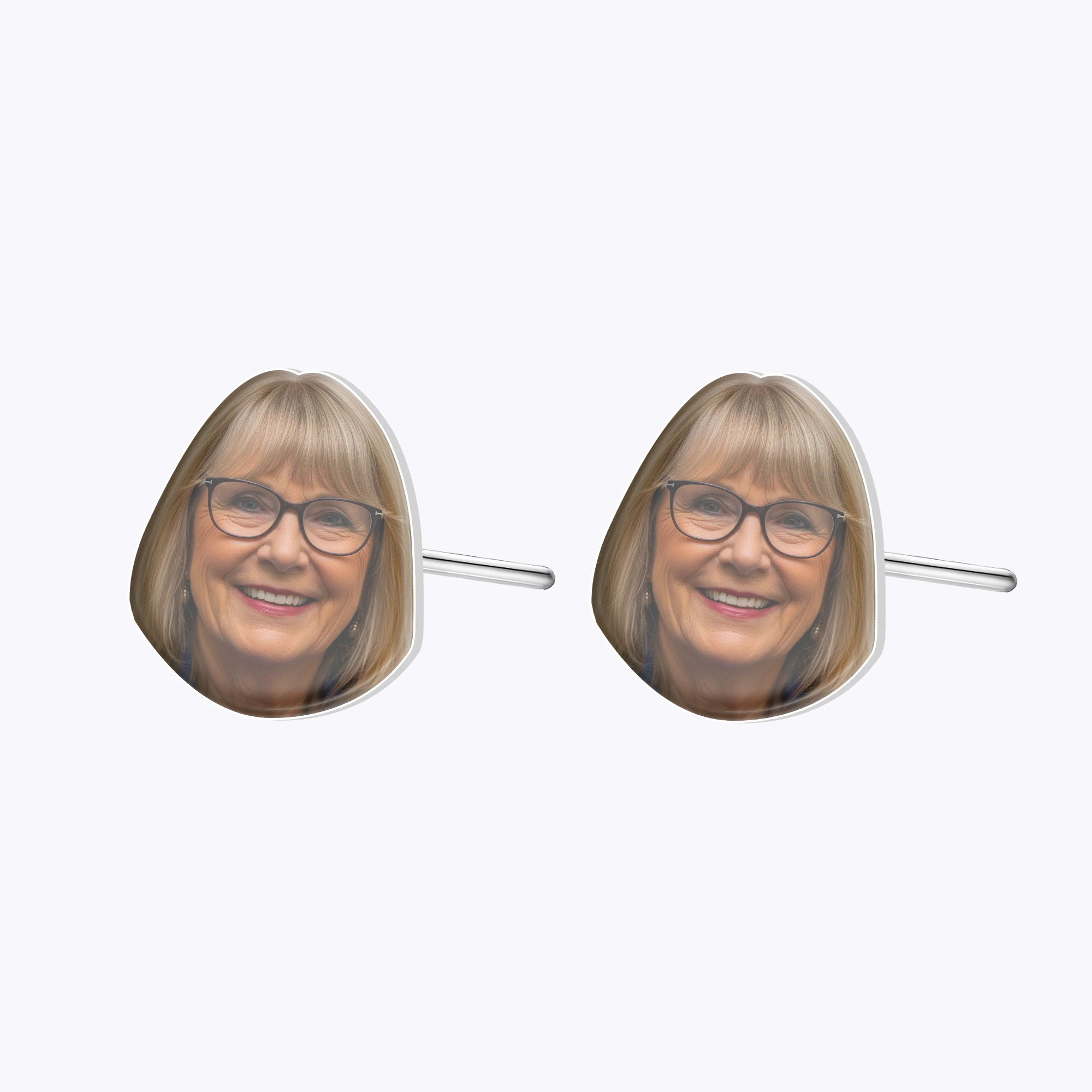 Custom Face Photo Studs