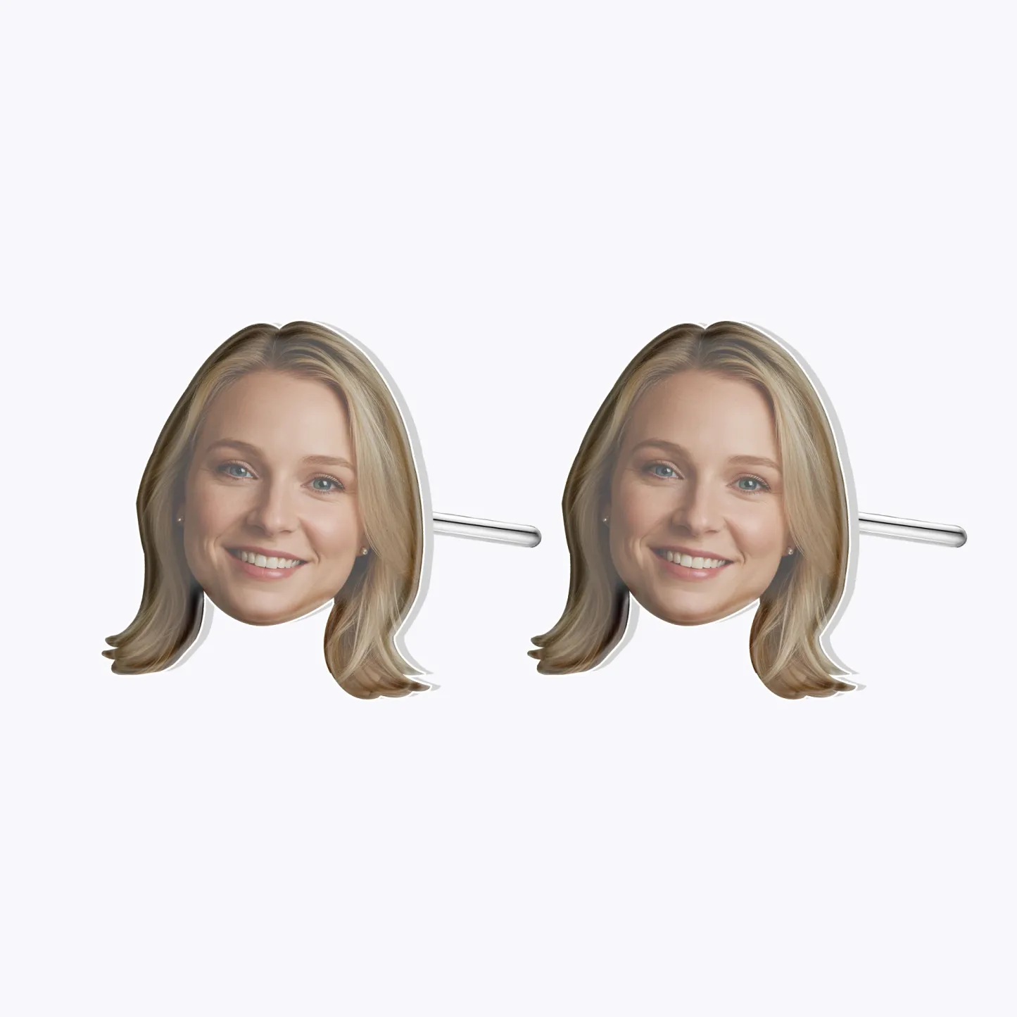 Custom Face Photo Studs