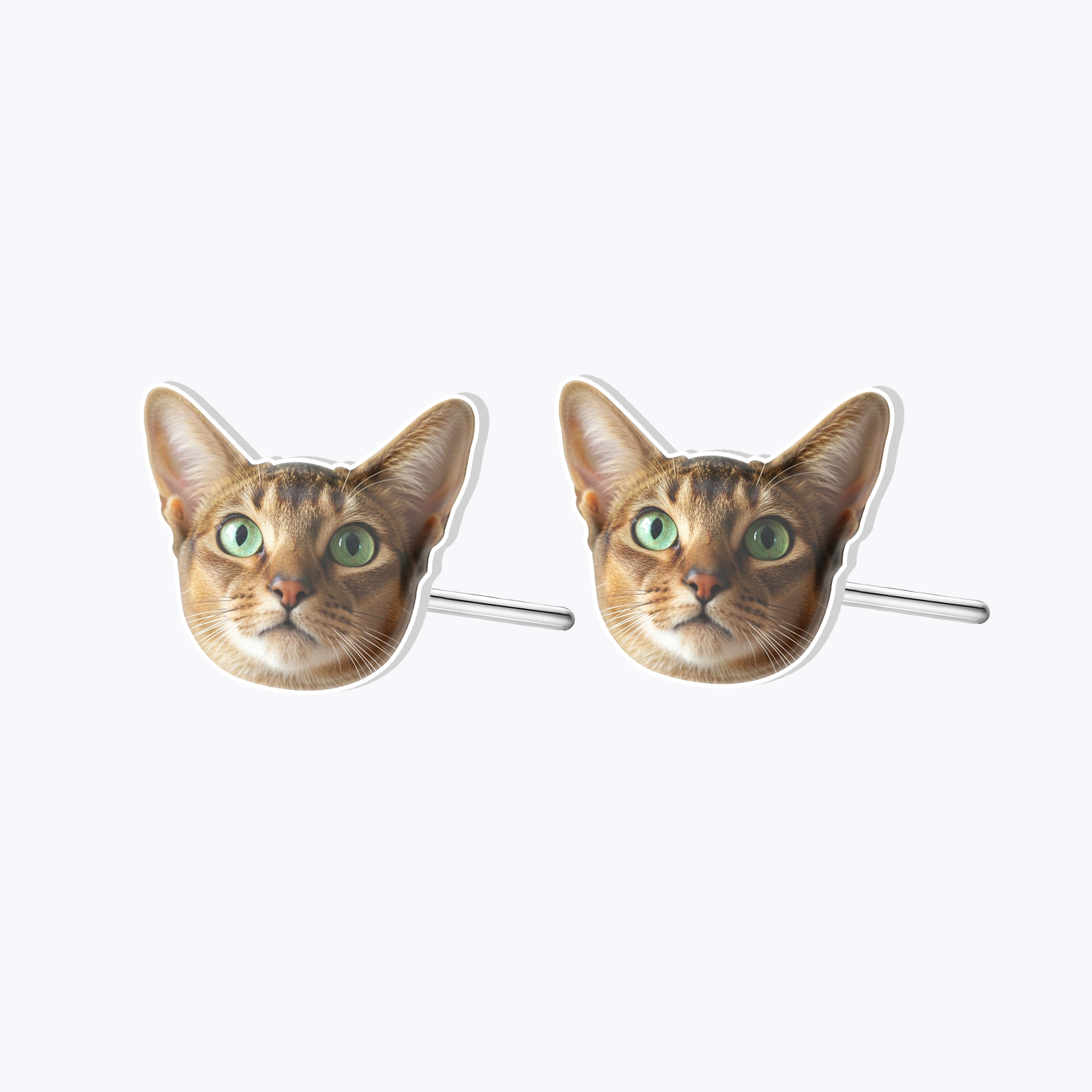 Custom Pet Face Phopto Studs