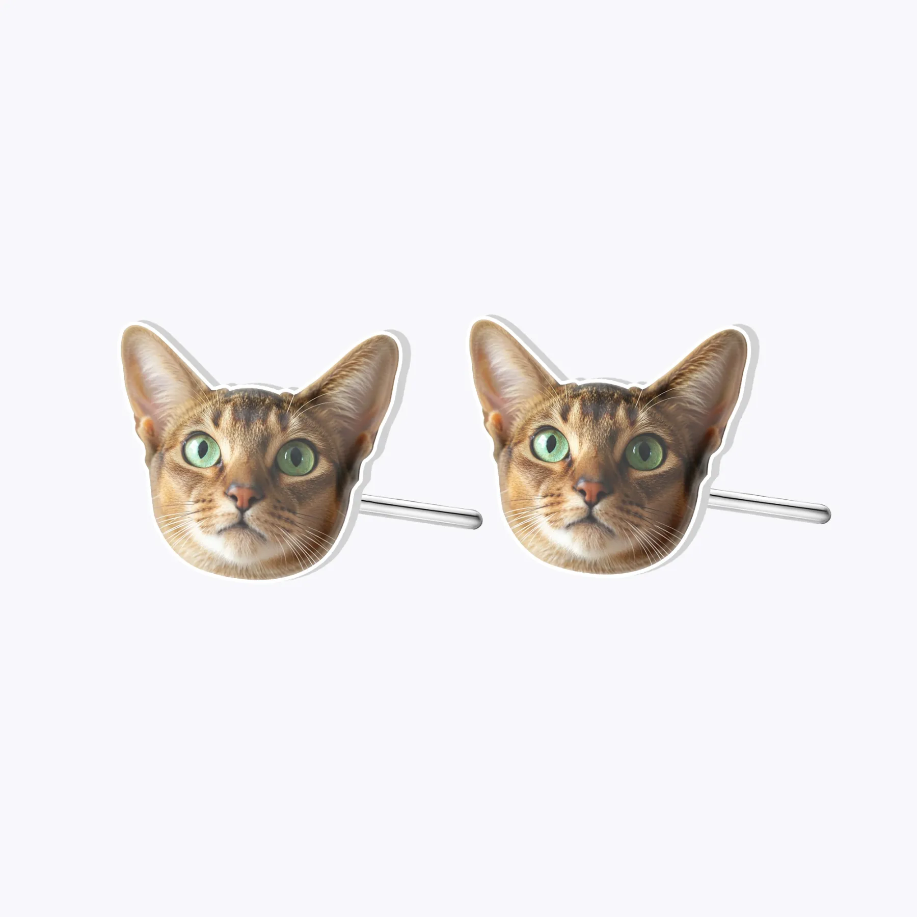 Custom Pet Face Phopto Studs