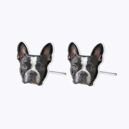 Custom Pet Face Phopto Studs