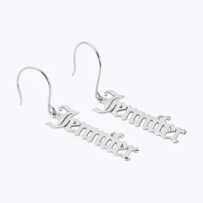Personalized Engraved Name Earring