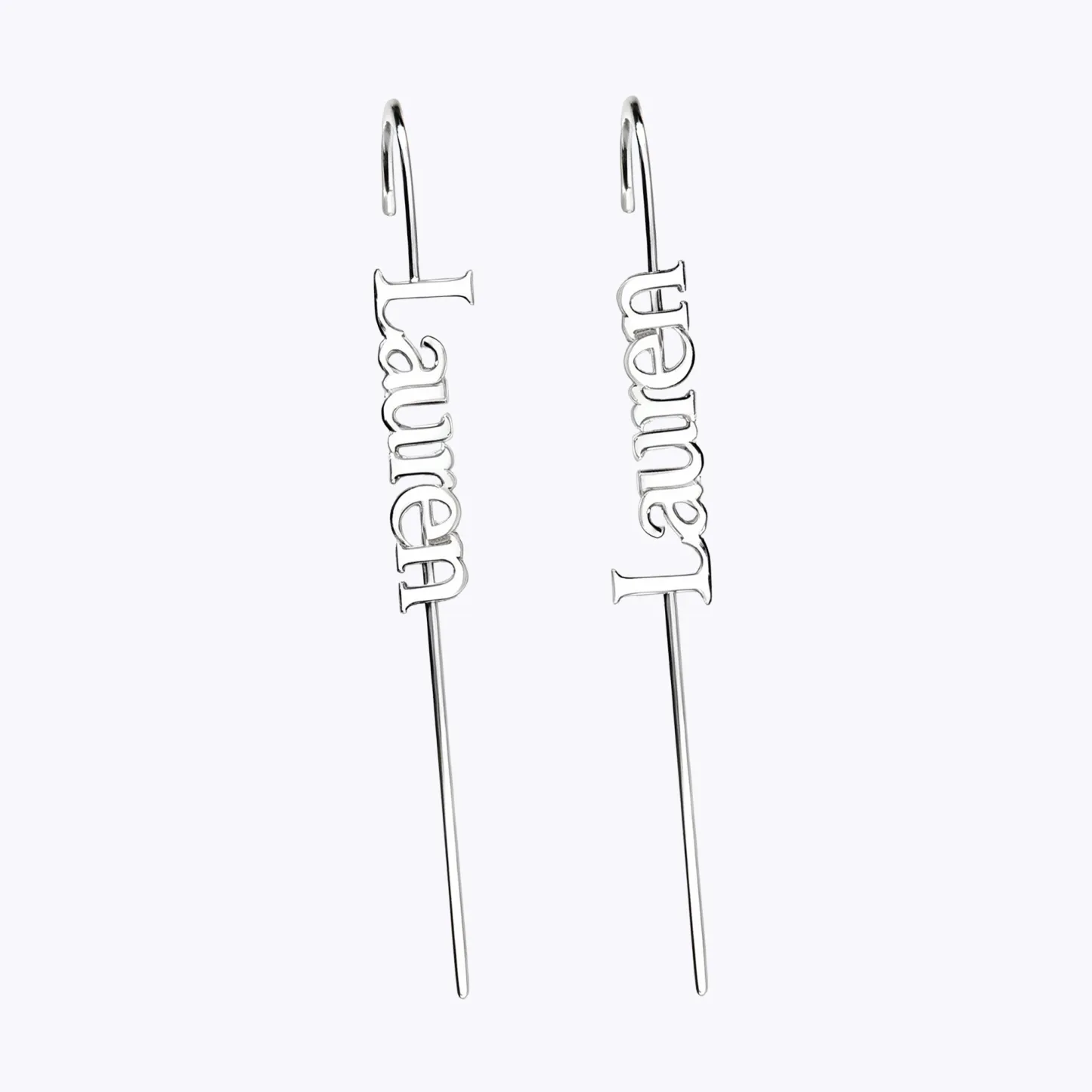 Custom Name Cuff Earrings