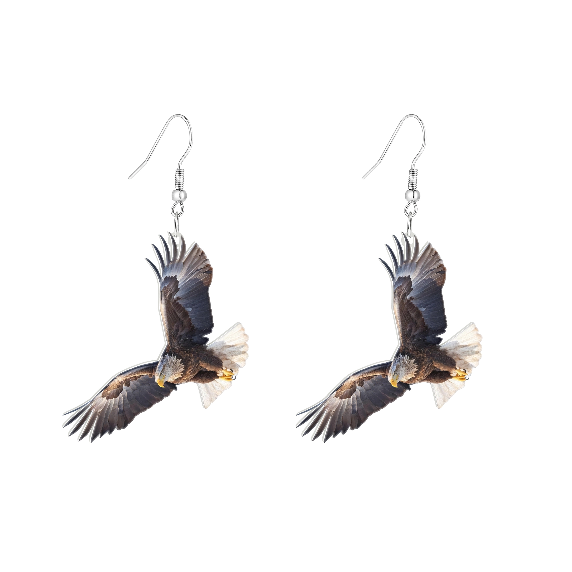 Custom Bird Parrot Pet Face Photo Earrings