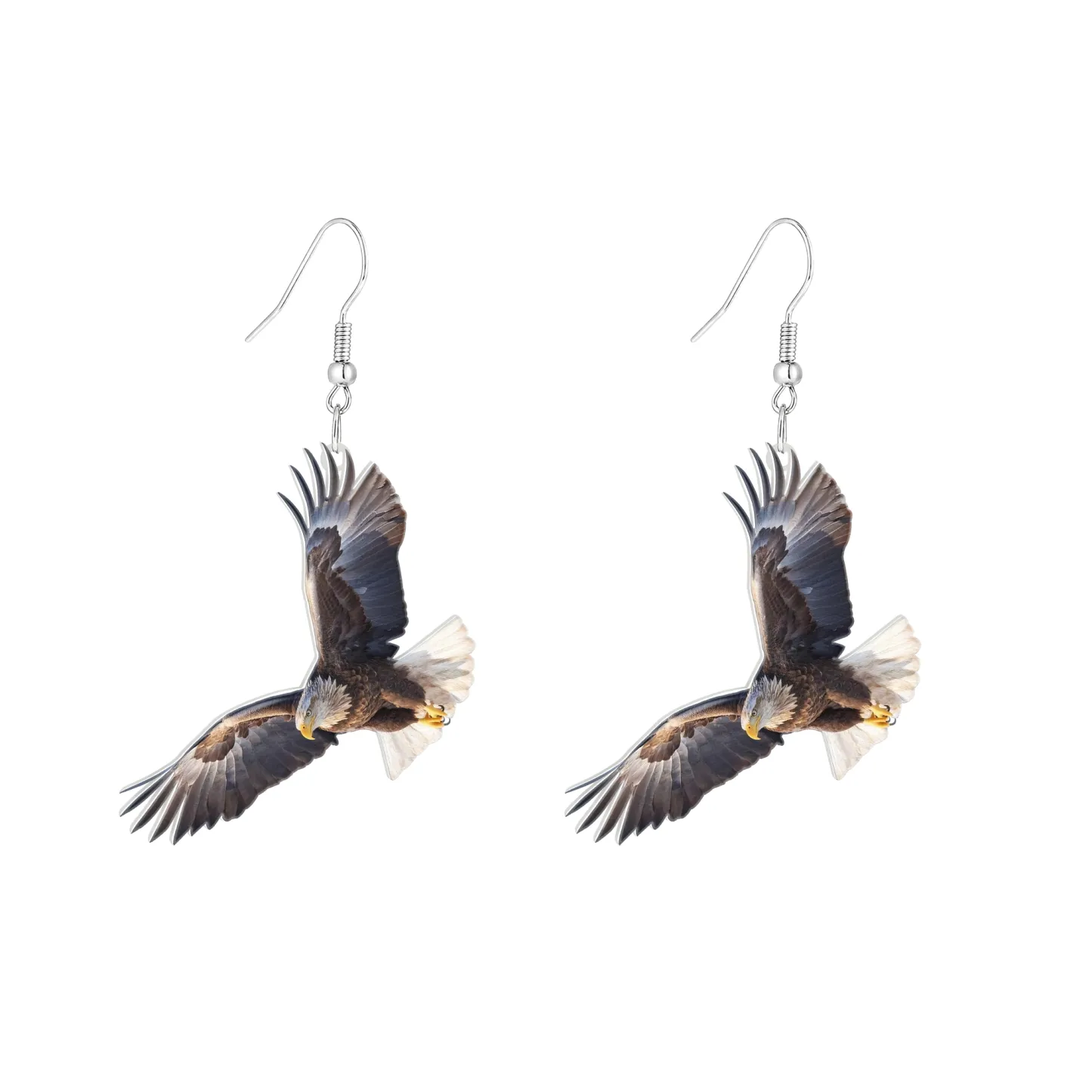 Custom Bird Parrot Pet Face Photo Earrings