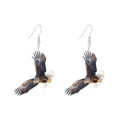 Custom Bird Parrot Pet Face Photo Earrings