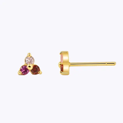 Custom 1-4 Round Birthstone Studs