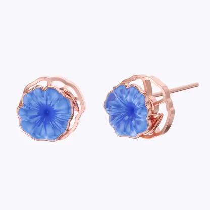 Whirling Blooms Collection Custom Spinning Birth Flower Studs