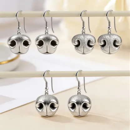 Custom Dog Cat Nose Print Earrings