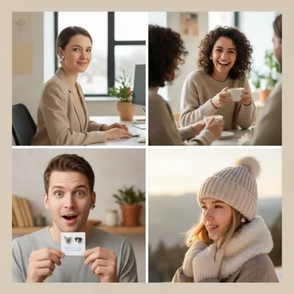 Custom 3D Handmade Ceramic Dog Cat Pet Face Earrings