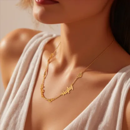 Multi Name Birth Flower Round Birthstone Necklace-BY PROMISE-For Mom,Birthstone,Birth Flower