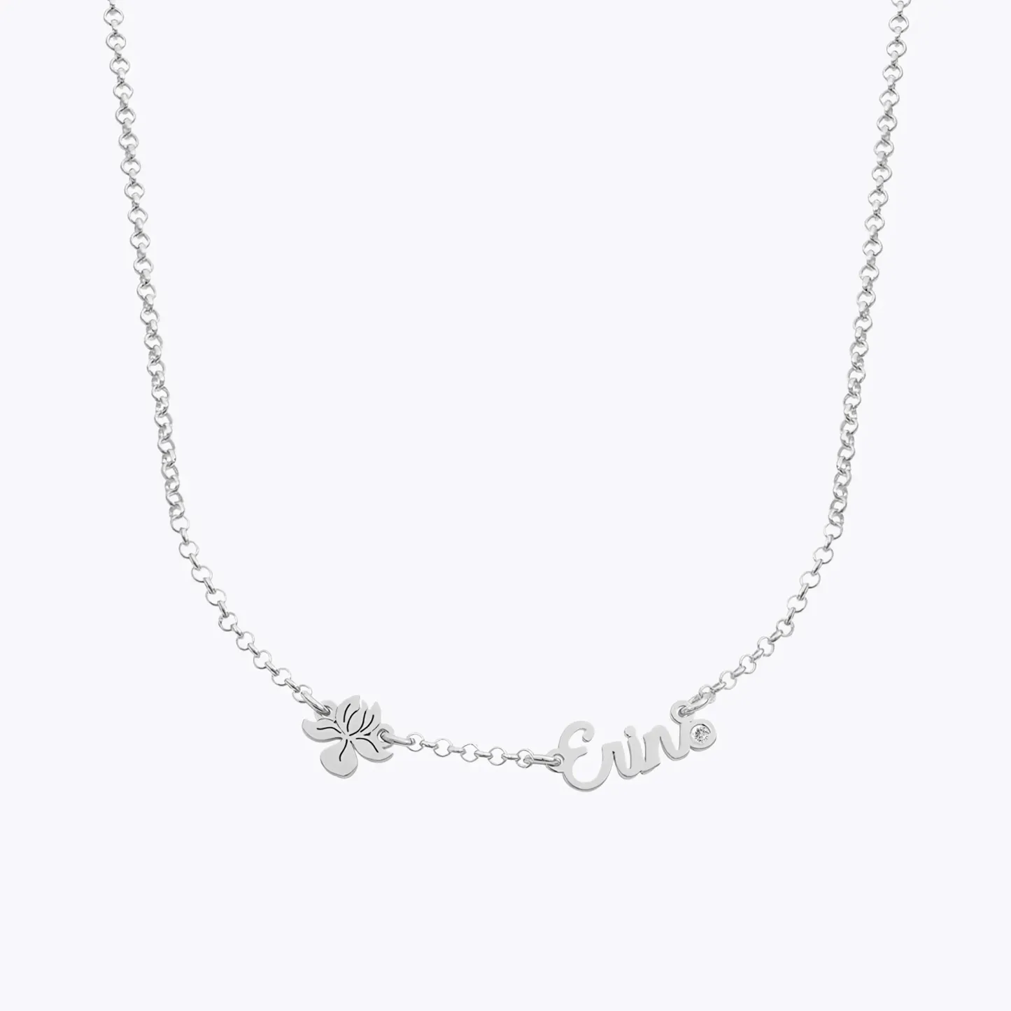 Multi Name Birth Flower Round Birthstone Necklace-BY PROMISE-For Mom,Birthstone,Birth Flower