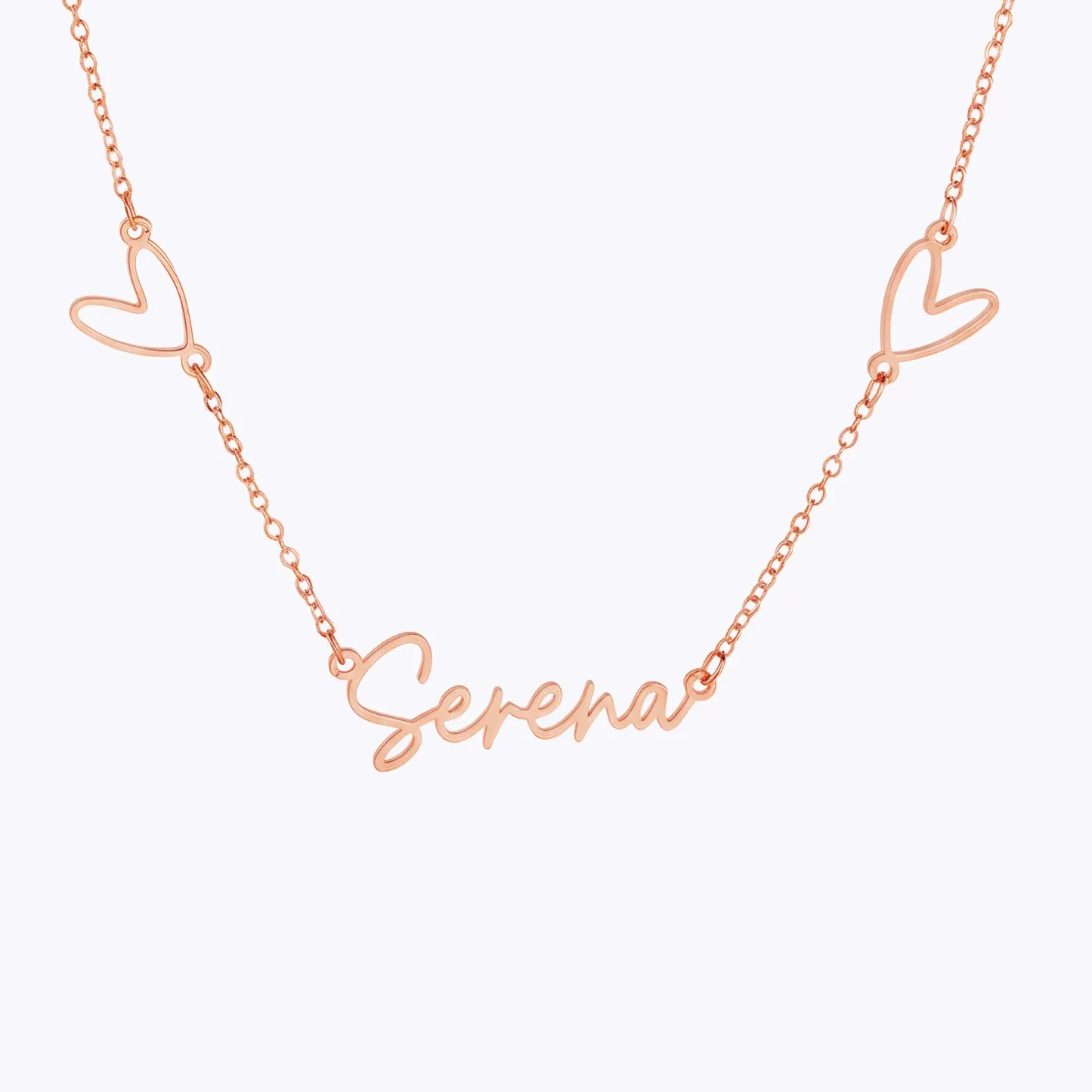 Custom Multiple Hearts Name Necklace
