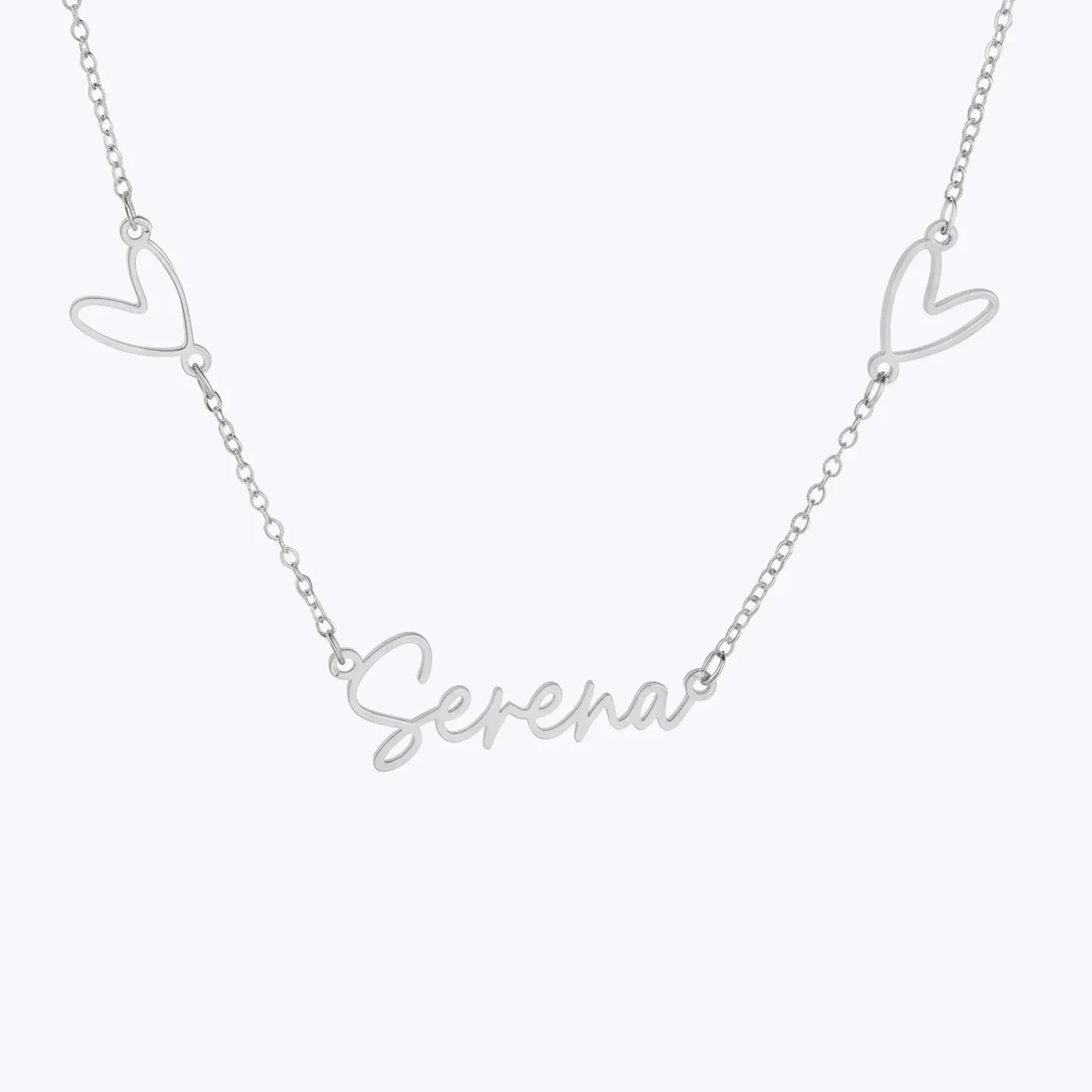 Custom Multiple Hearts Name Necklace