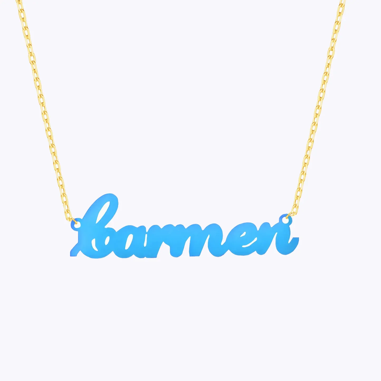 Custom 3D Printed Colorful Name Necklace