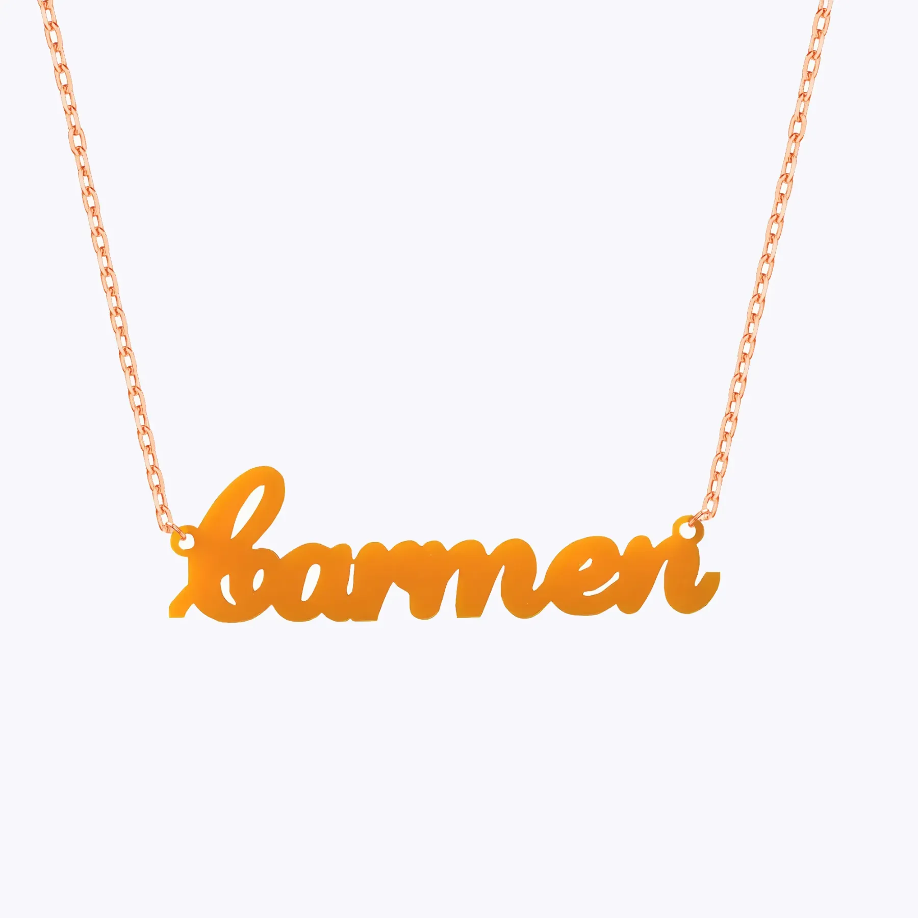 Custom 3D Printed Colorful Name Necklace