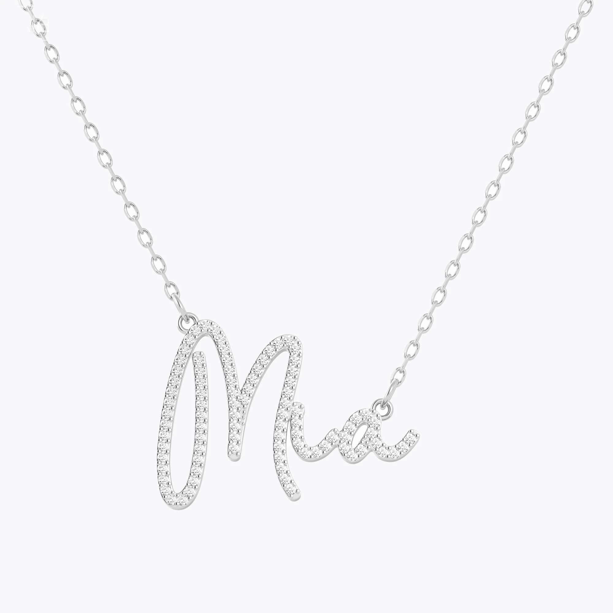 Custom Pavé Name Necklace