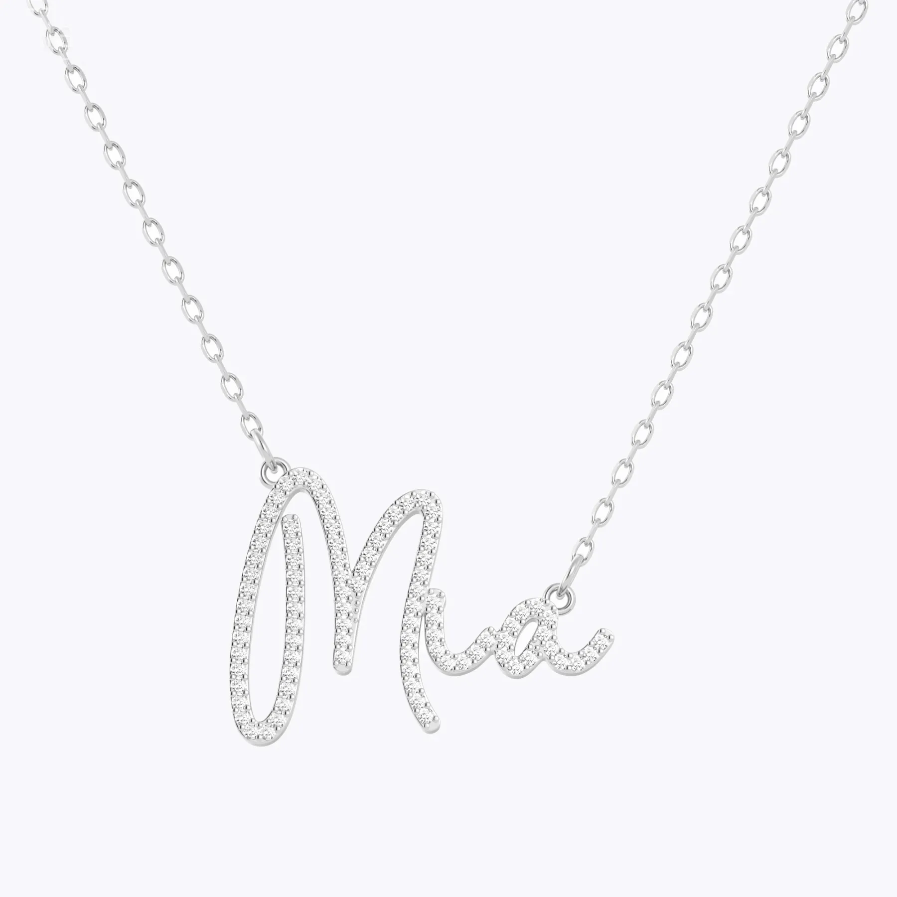 Custom Pavé Name Necklace