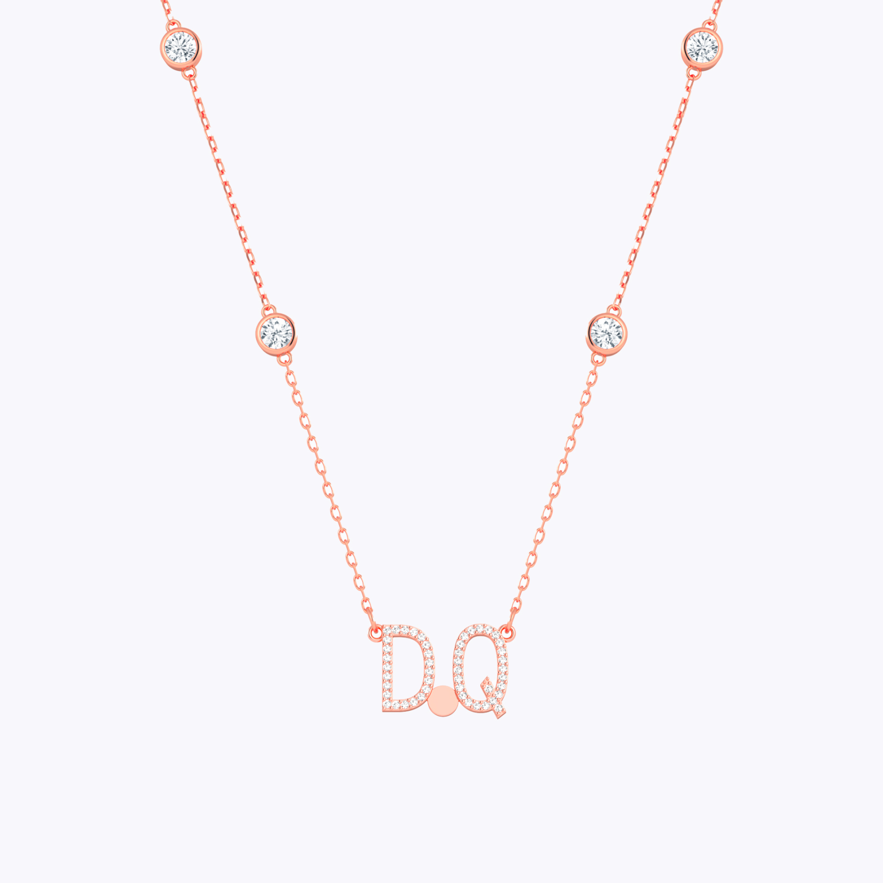 Personalized Name Necklace with Crystal