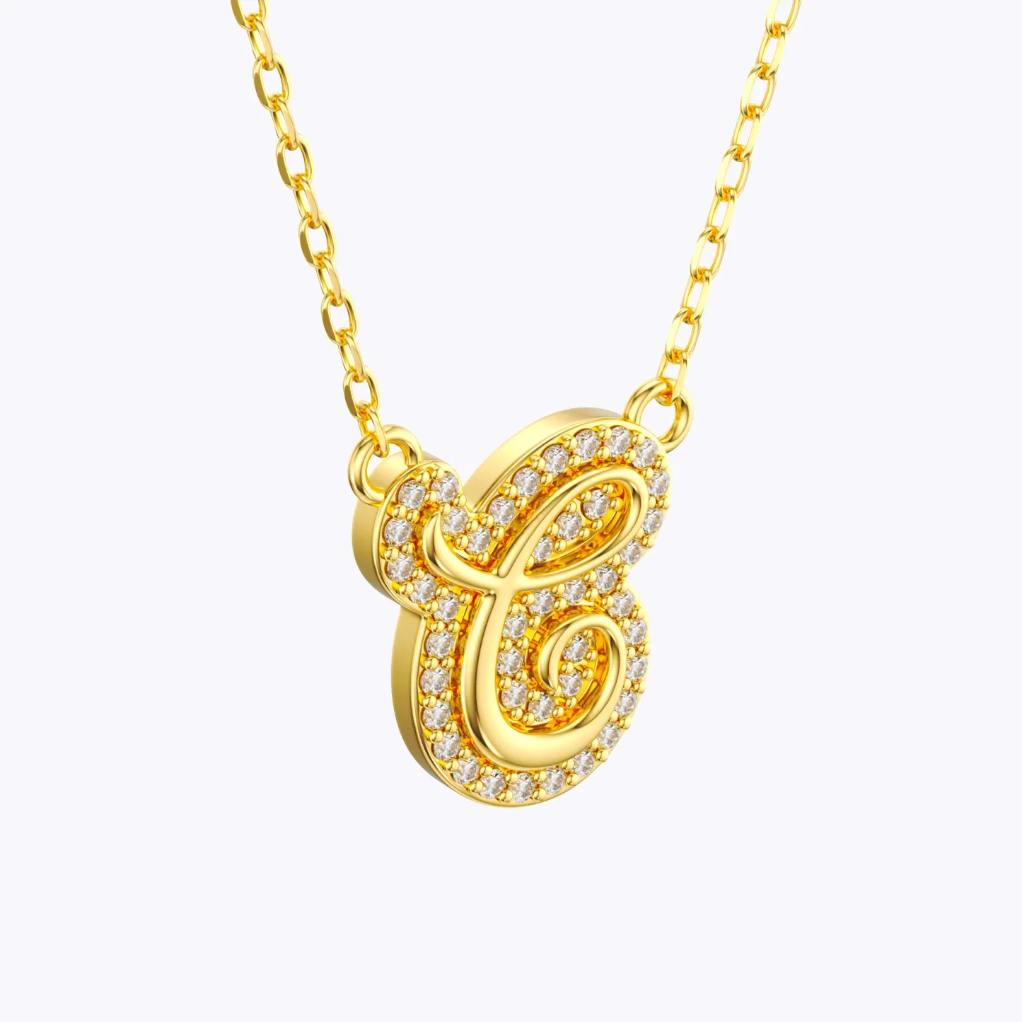 Custom Pavé Name Date Initials Necklace