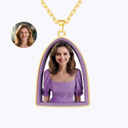 Personalized Highly Realistic Full-Color 3D Bust Figurine Necklace