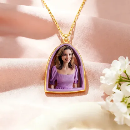 Personalized Highly Realistic Full-Color 3D Bust Figurine Necklace