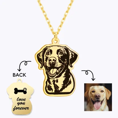 Custom Dog Cat Pendant Necklace for Pet Lovers