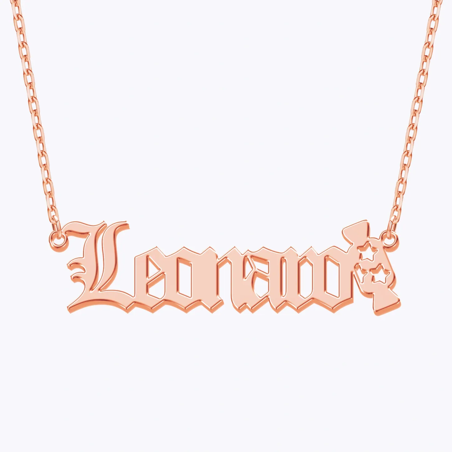 Personalized Halloween Candy Gothic Name Necklace