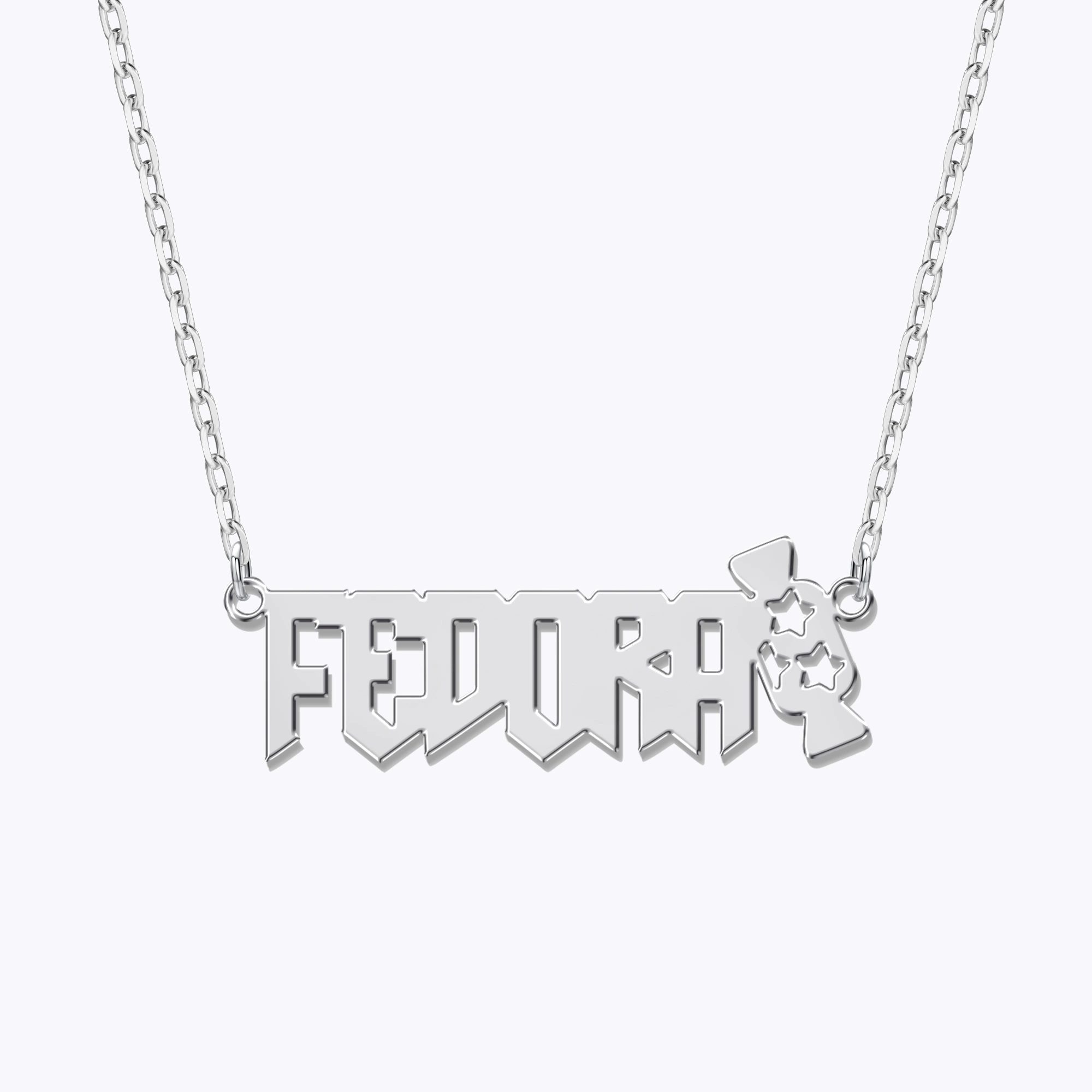 Personalized Halloween Candy Gothic Name Necklace