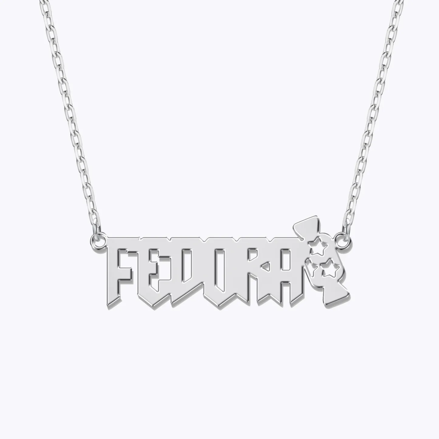 Personalized Halloween Candy Gothic Name Necklace