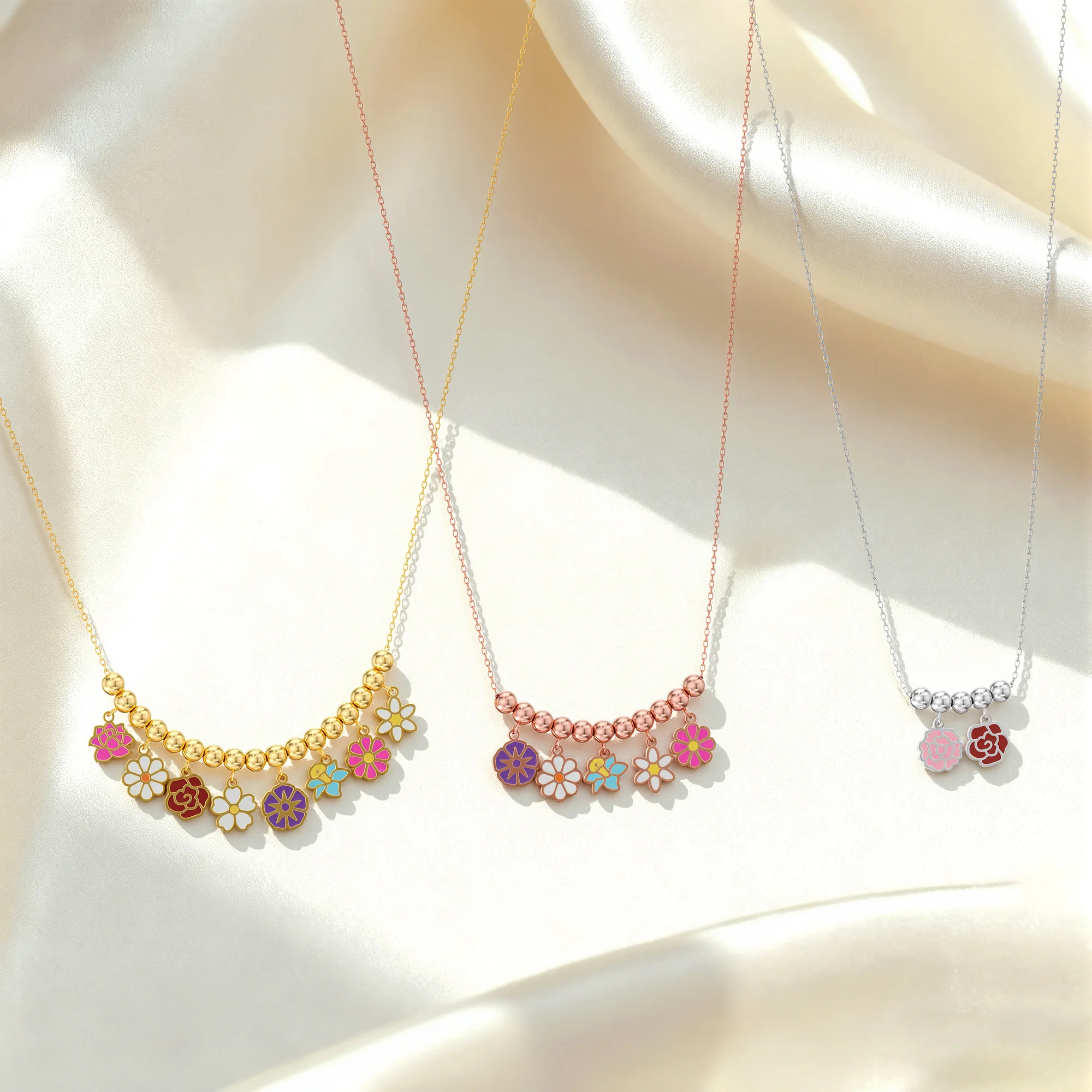 Custom 1-8 Birth Flower Necklace