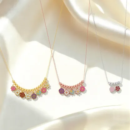 Custom 1-8 Birth Flower Necklace