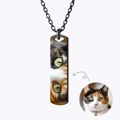 Custom Pet Eye Photo Necklace