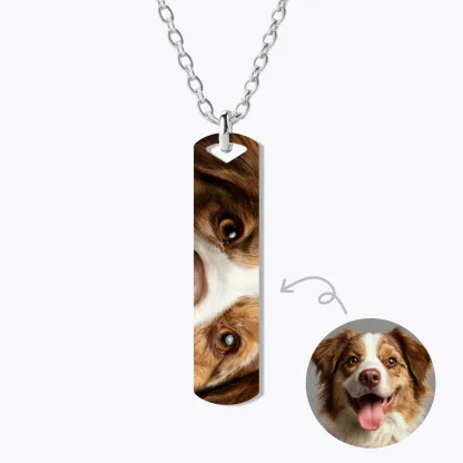 Custom Pet Eye Photo Necklace