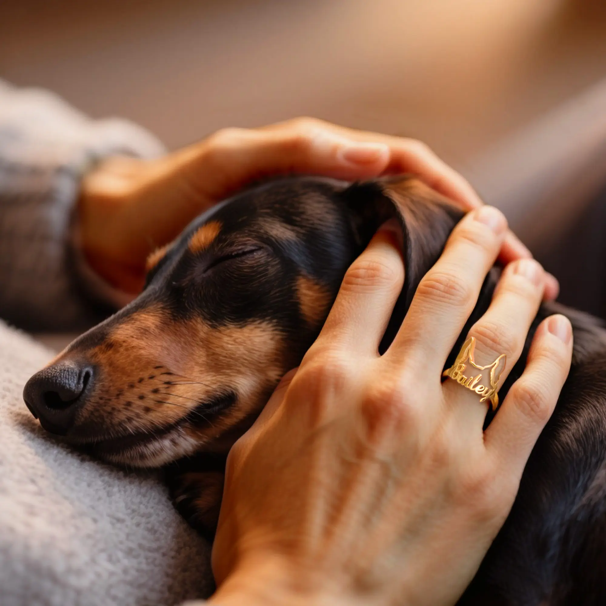 Pesonalized Dog Ears Name Ring for Dog Pet Lover-BY PROMISE-Pet,Name