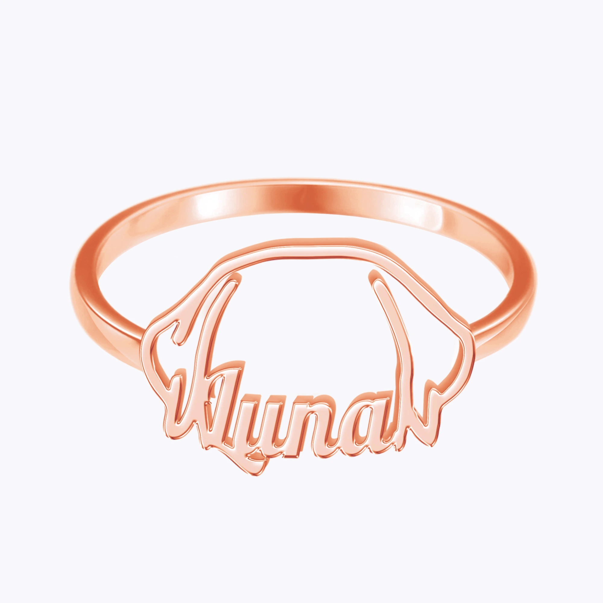 Pesonalized Dog Ears Name Ring for Dog Pet Lover-BY PROMISE-Pet,Name