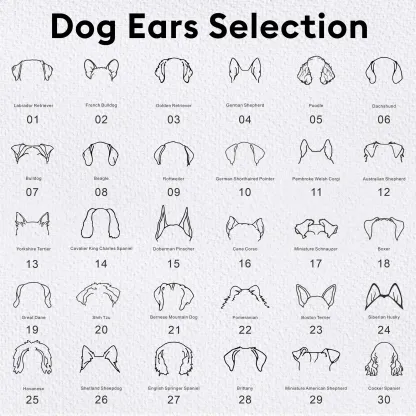 Pesonalized 1-3 Dog Ears Name Bracelet for Dog Pet Lover-BY PROMISE-Pet,Name